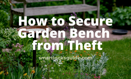 how to secure garden bench from theft